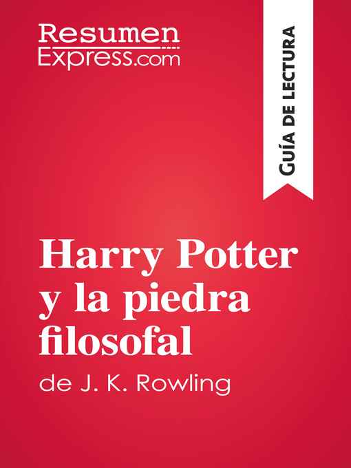 Cover image for Harry Potter y la piedra filosofal de J. K. Rowling (Guía de lectura)